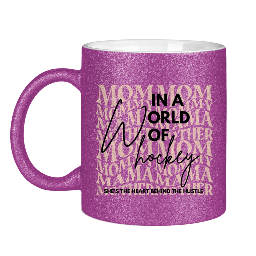 Glitzertasse WORLD OF HOCKEY - MOM