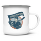 Emaille Tasse AHOJ-HOCKEY VINTAGE