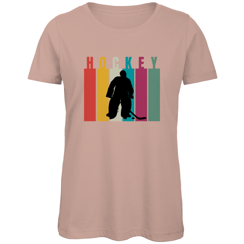 Ladies T-Shirt COLOURFUL HOCKEY GOALIE