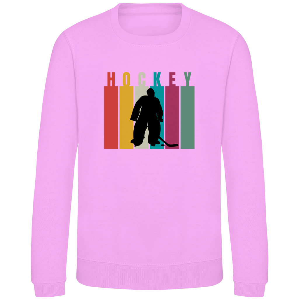 Kids Sweatshirt COLOURFUL HOCKEY GOALIE