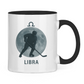 Tasse zweifarbig STERNZEICHEN LIBRA / WAAGE
