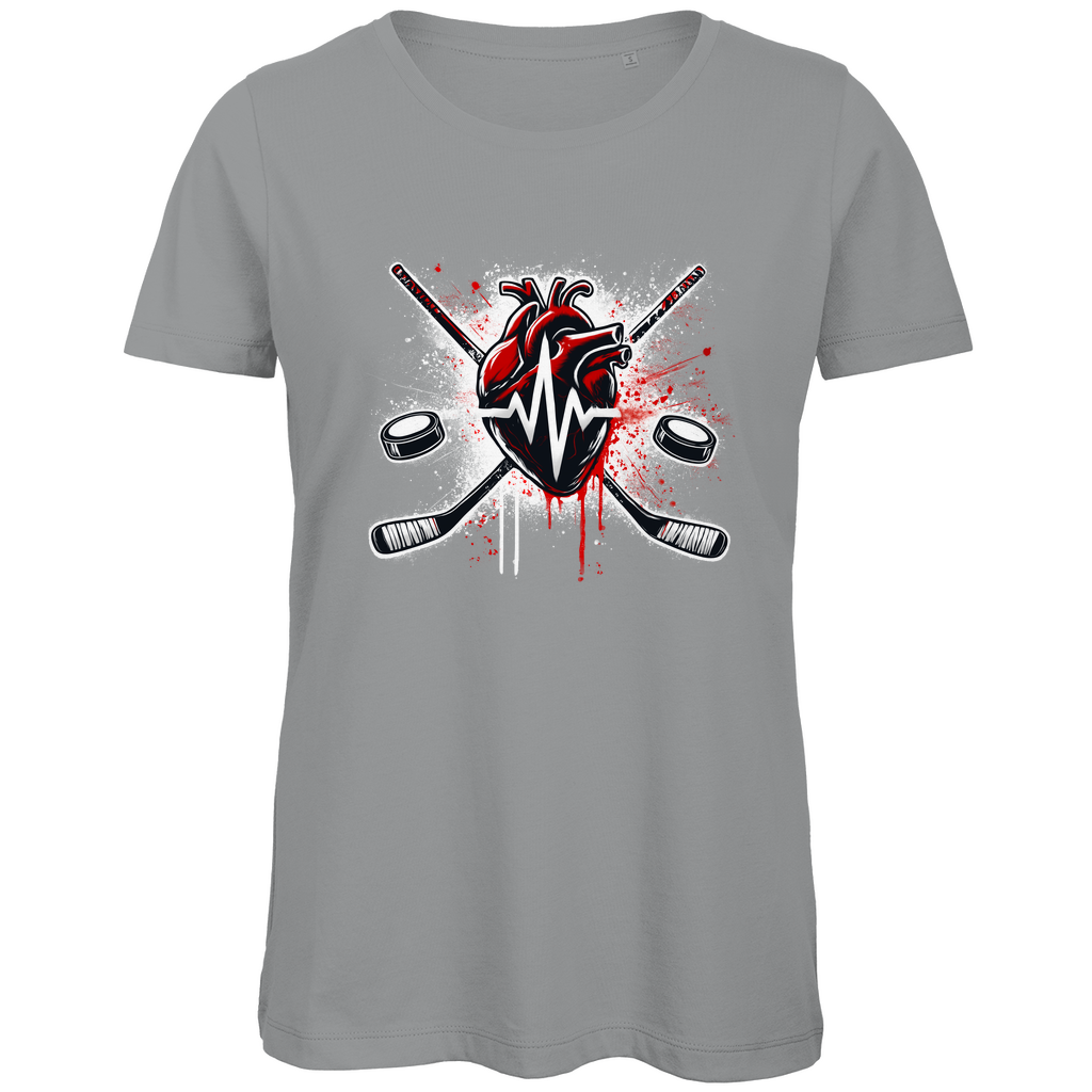Ladies T-Shirt HOCKEY HEARTBEAT