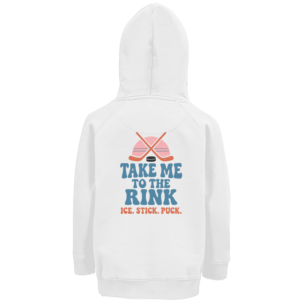 Kids Hoodie TAKE ME TO THE RINK (back)
