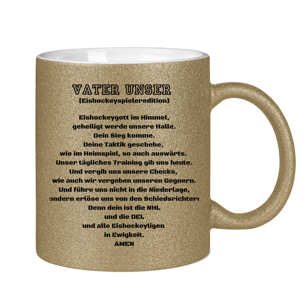 Glitzertasse VATER UNSER SPIELER