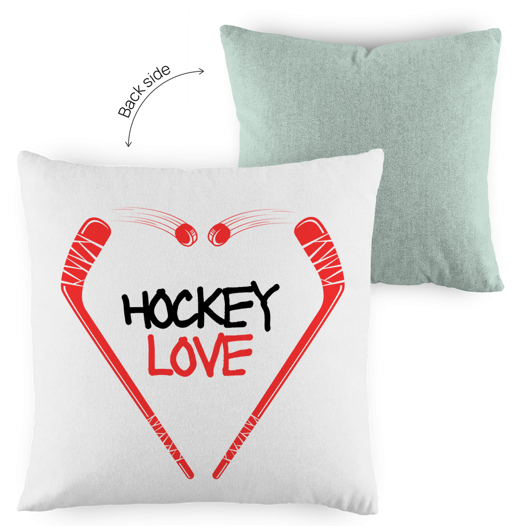 Kopfkissen zweifarbig HOCKEYLOVE STICKHEART