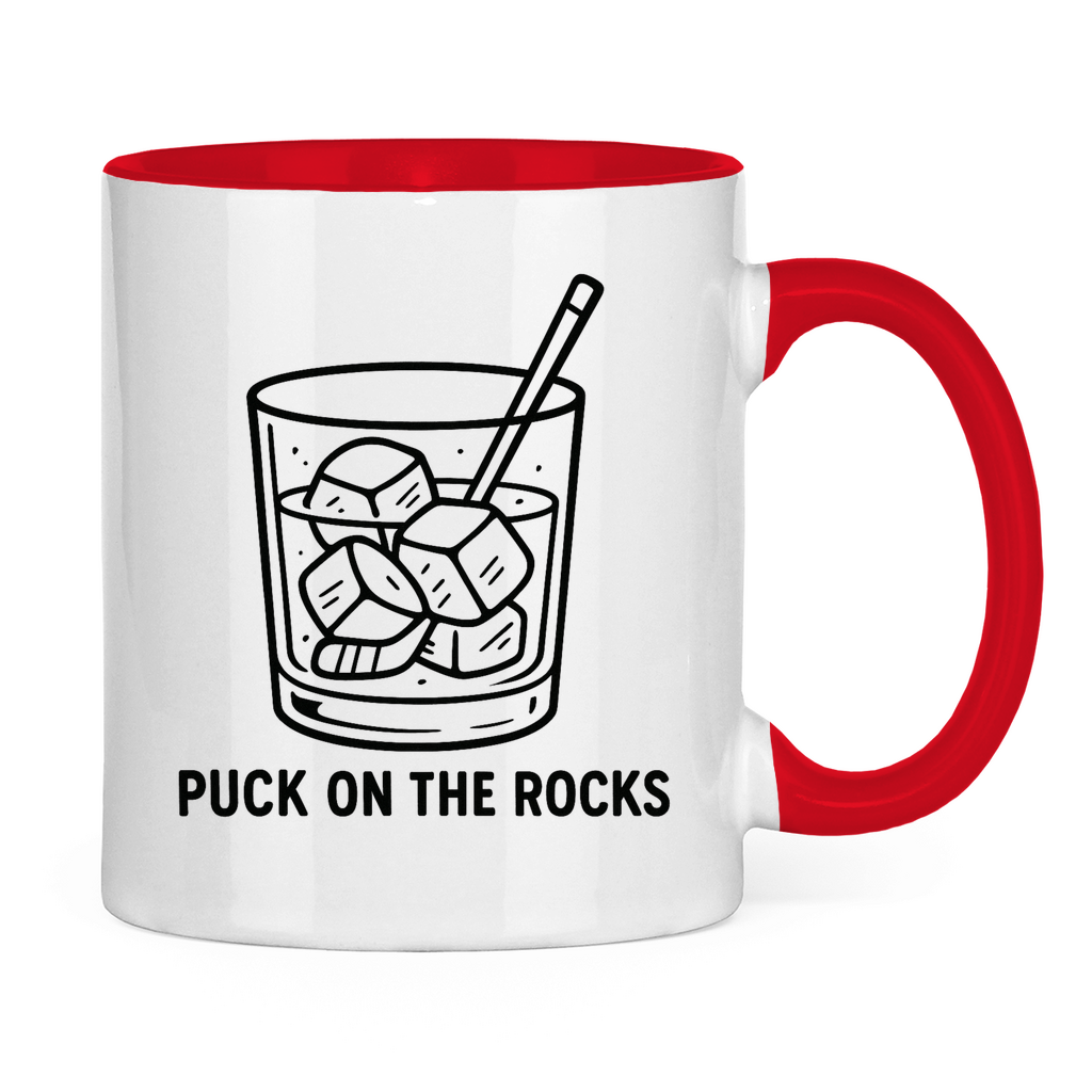 Tasse zweifarbig PUCK ON THE ROCKS