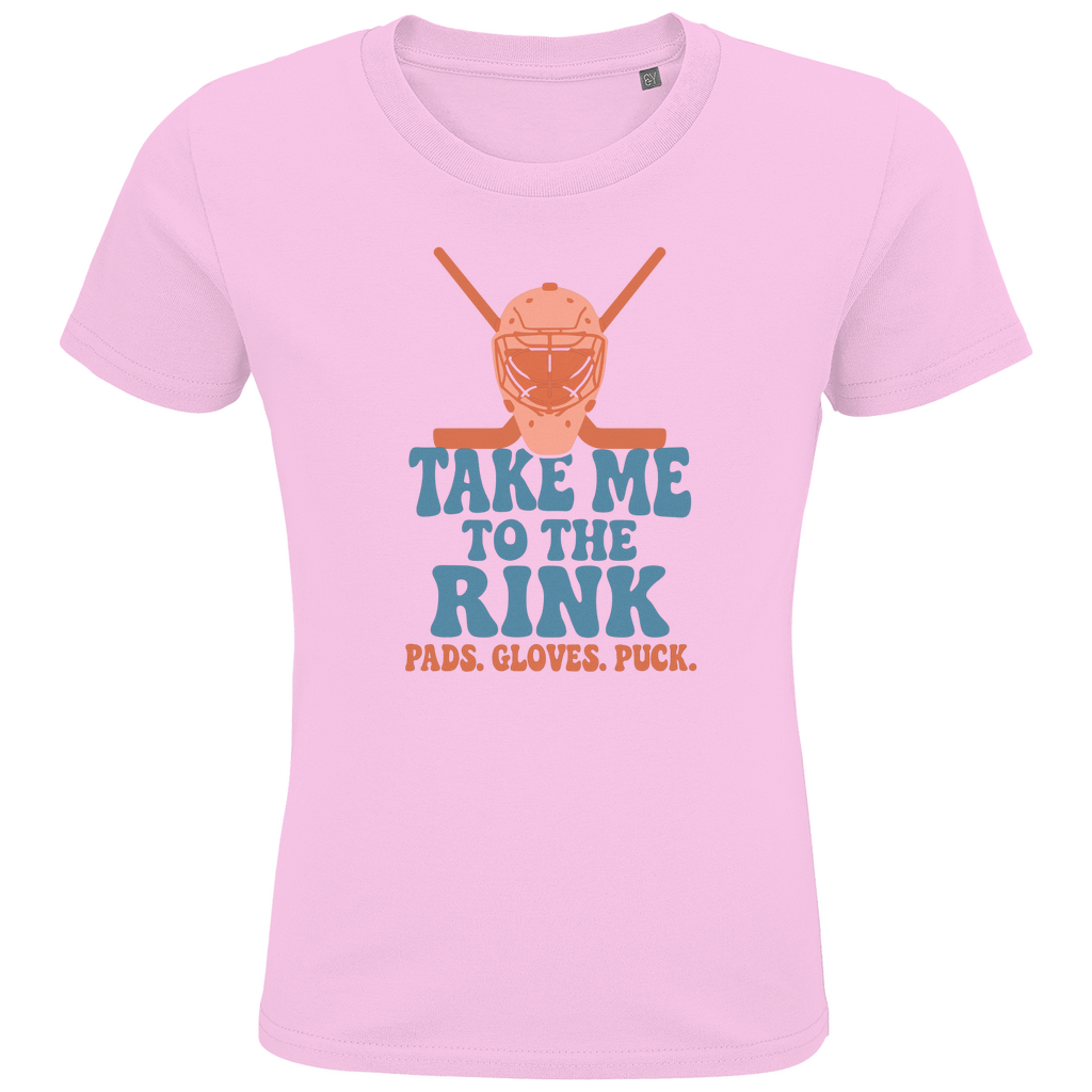 Kids T-Shirt TAKE ME TO THE RINK GOALIE