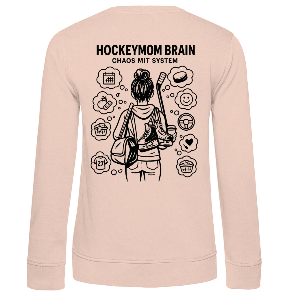Ladies Sweatshirt HOCKEYMOM BRAIN (front&back)