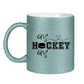 Glitzertasse HOCKEY MOM HEART