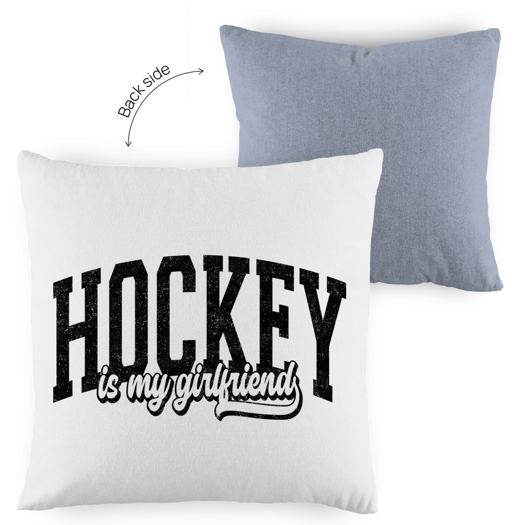 Kopfkissen zweifarbig HOCKEY IS MY GIRLFRIEND