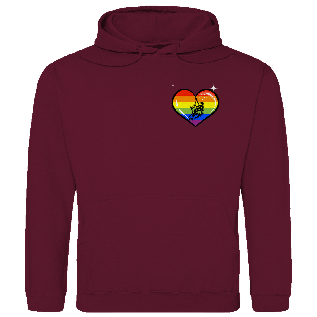 Unisex Hoodie RAINBOW SKATE HEART