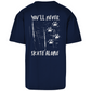 Oversize T-Shirt NEVER SKATE ALONE DOG (back)