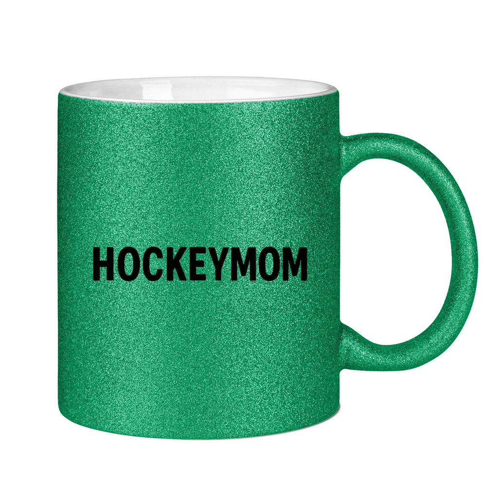 Glitzertasse HOCKEYMOM BRAIN