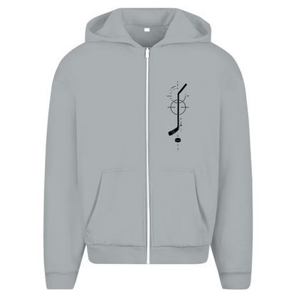 Oversize Zipper HOCKEYSTICK MODERN (front&back)