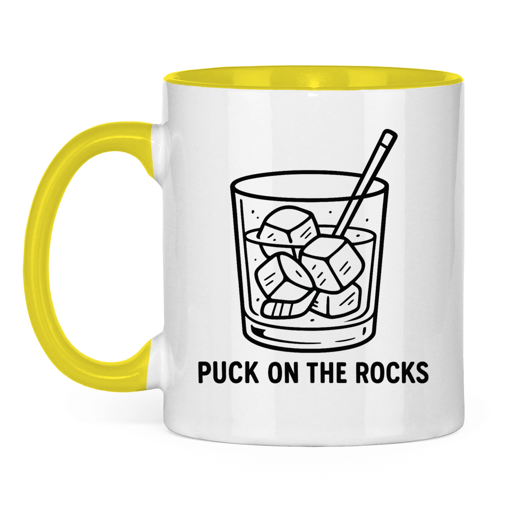 Tasse zweifarbig PUCK ON THE ROCKS