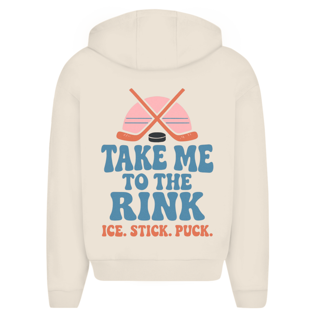 Oversize Zipper TAKE ME TO THE RINK (back)