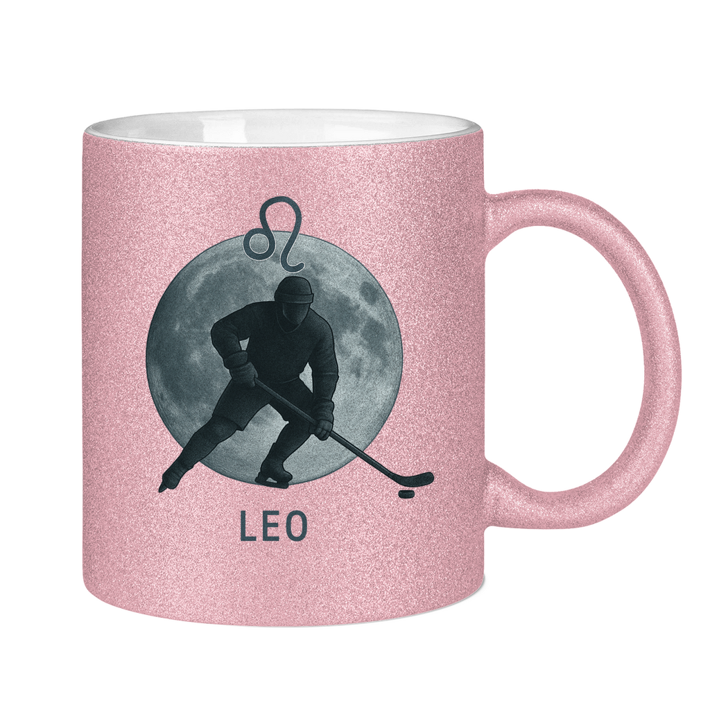 Glitzertasse STERNZEICHEN LEO / LÖWE