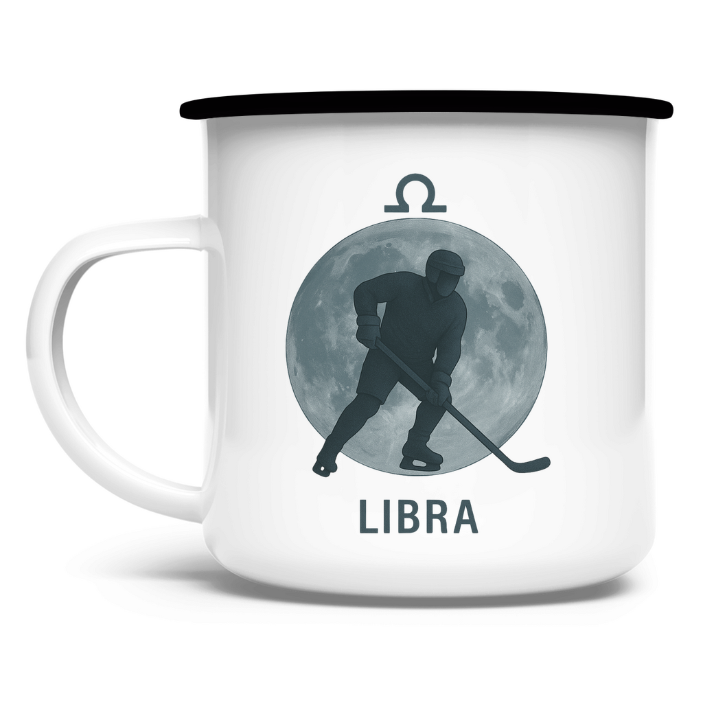 Emaille Tasse STERNZEICHEN LIBRA / WAAGE