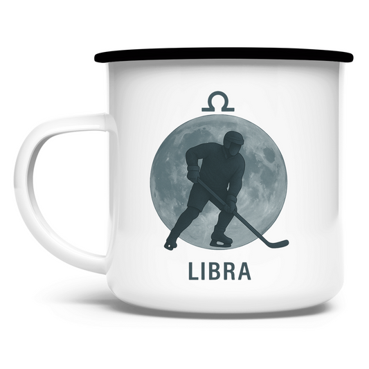 Emaille Tasse STERNZEICHEN LIBRA / WAAGE
