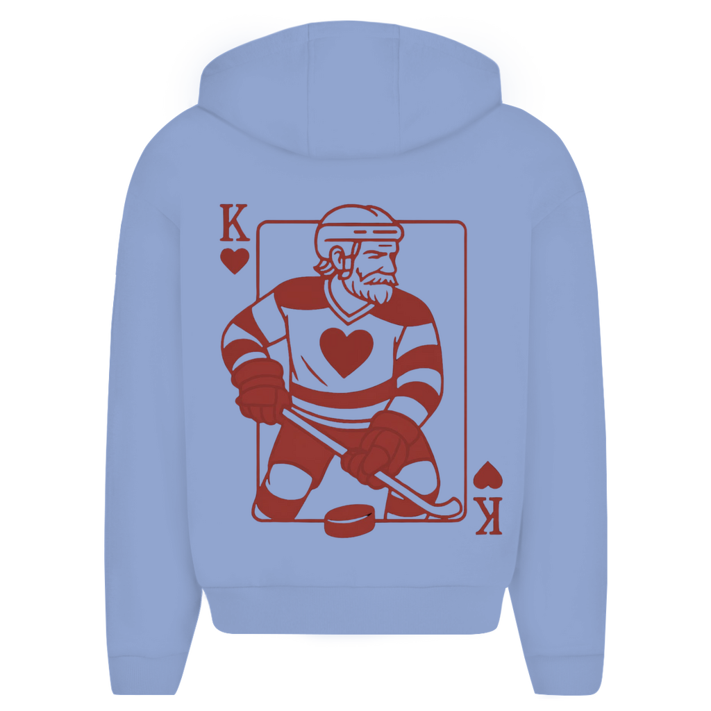 Oversize Zipper HOCKEY HERZKÖNIG (front&back)