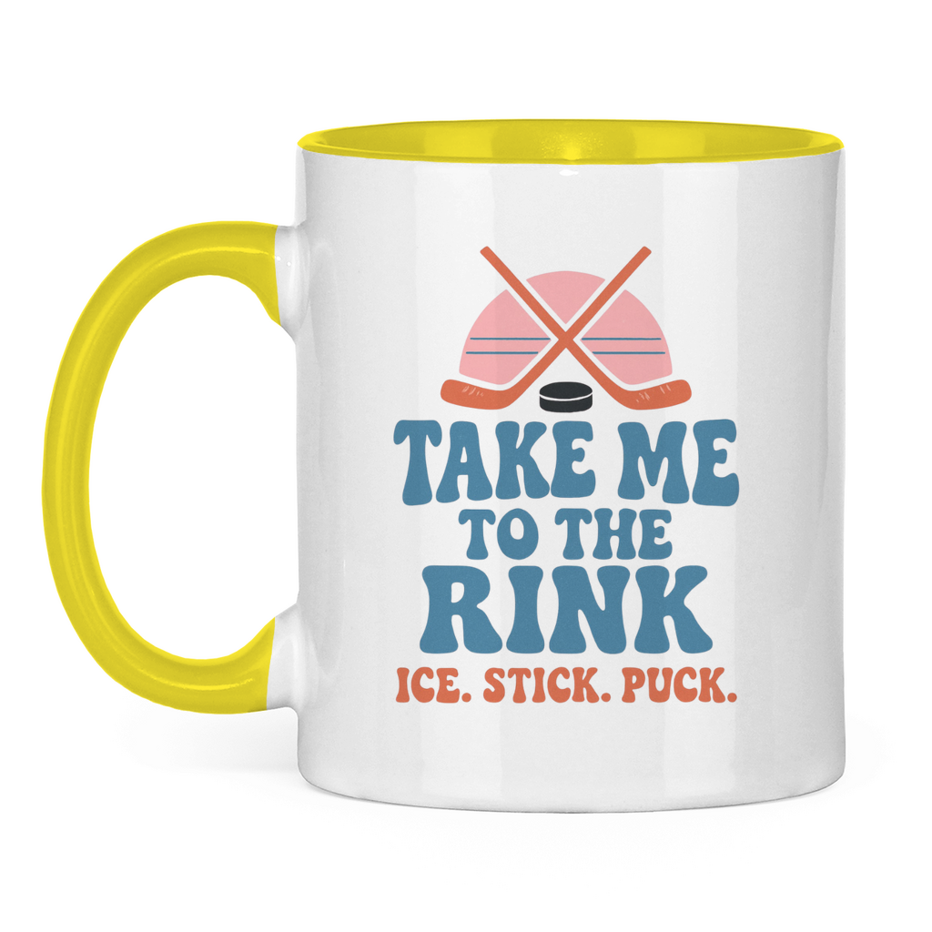 Tasse zweifarbig TAKE ME TO THE RINK