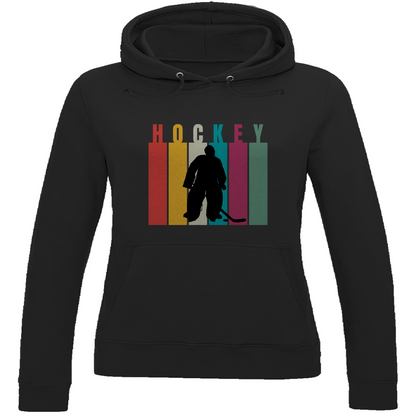 Ladies Hoodie COLOURFUL HOCKEY GOALIE