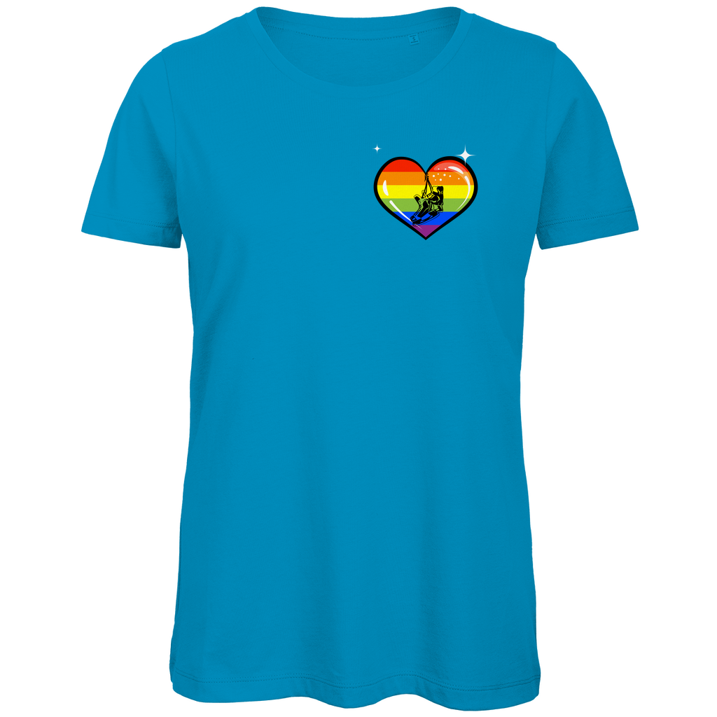 Ladies T-Shirt RAINBOW SKATE HEART