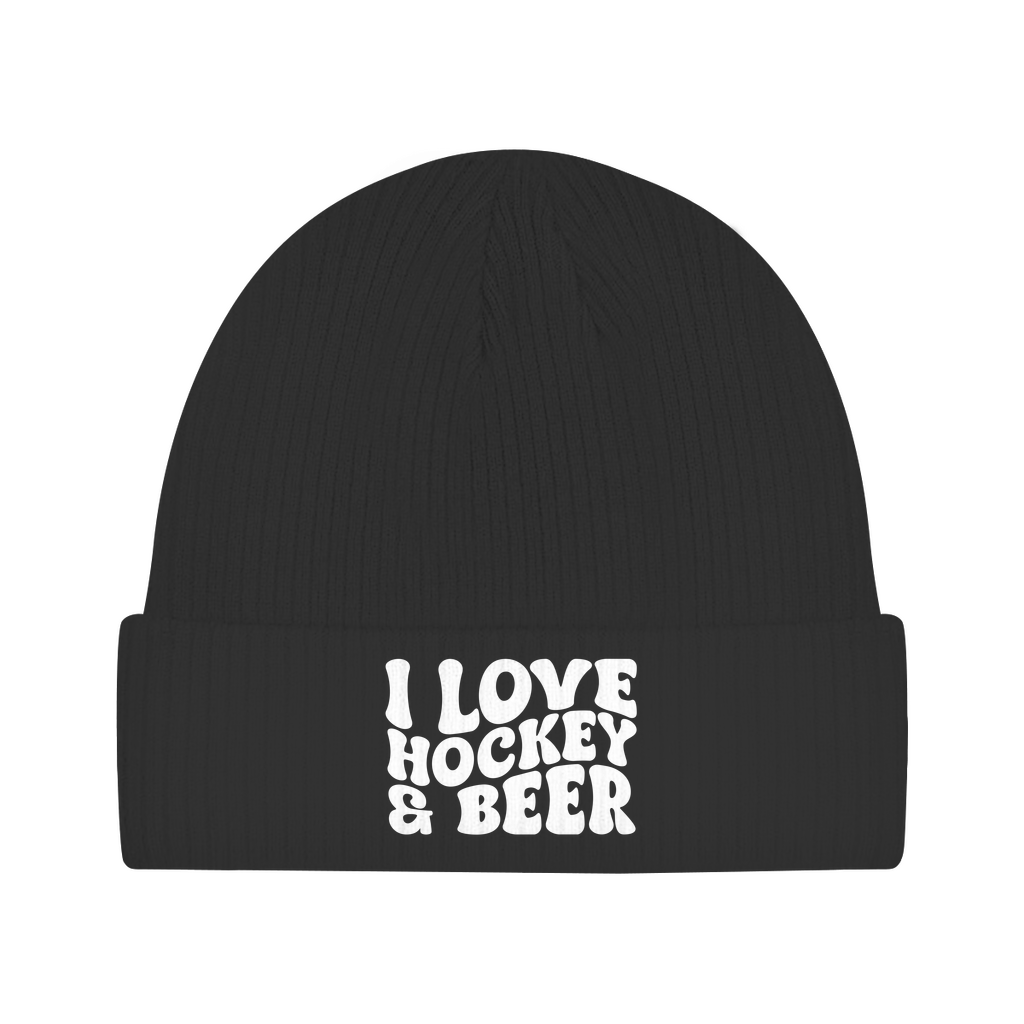 Beanie  I LOVE HOCKEY & BEER