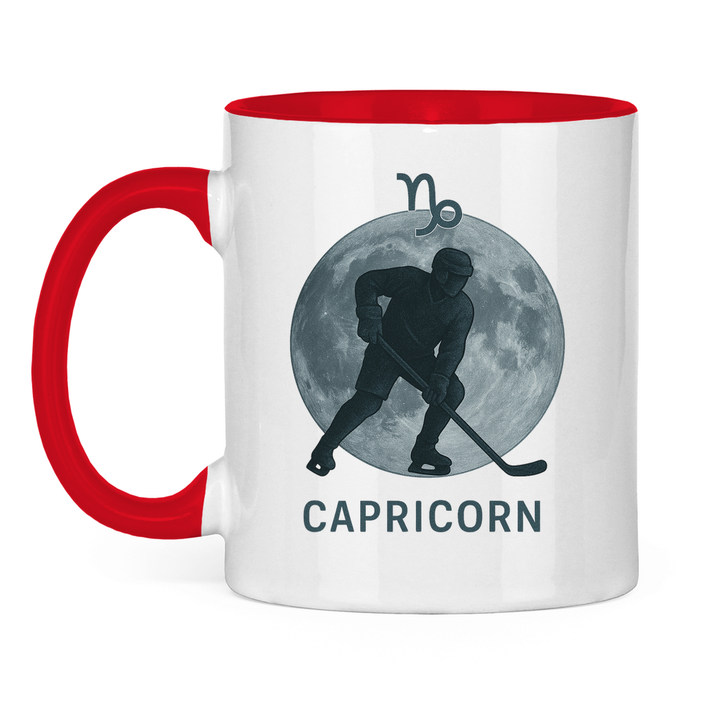 Tasse zweifarbig STERNZEICHEN CAPRICORN / STEINBOCK