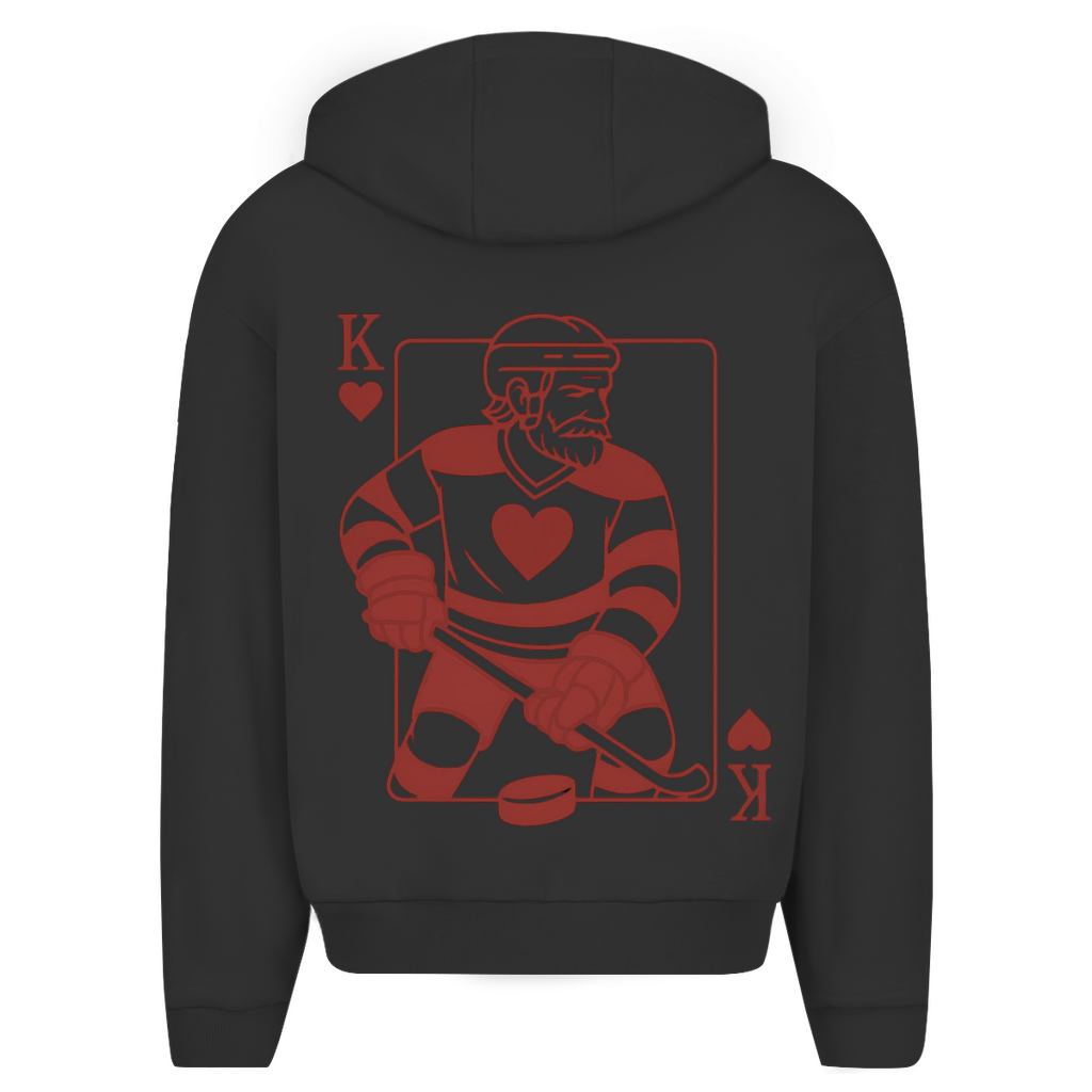Oversize Zipper HOCKEY HERZKÖNIG (front&back)