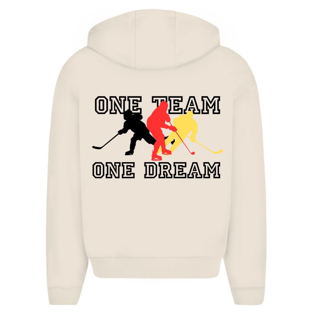 Oversize Zipper ONE TEAM-ONE DREAM GER (front&back)