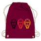 Turnbeutel GOALIE MASKE SCHWARZ-ROT-GOLD