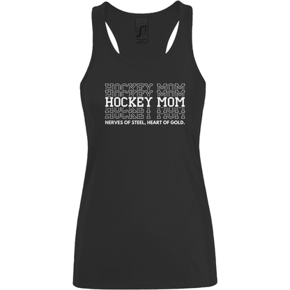 Ladies Tank Top HOCKEYMOM NERVES & HEART