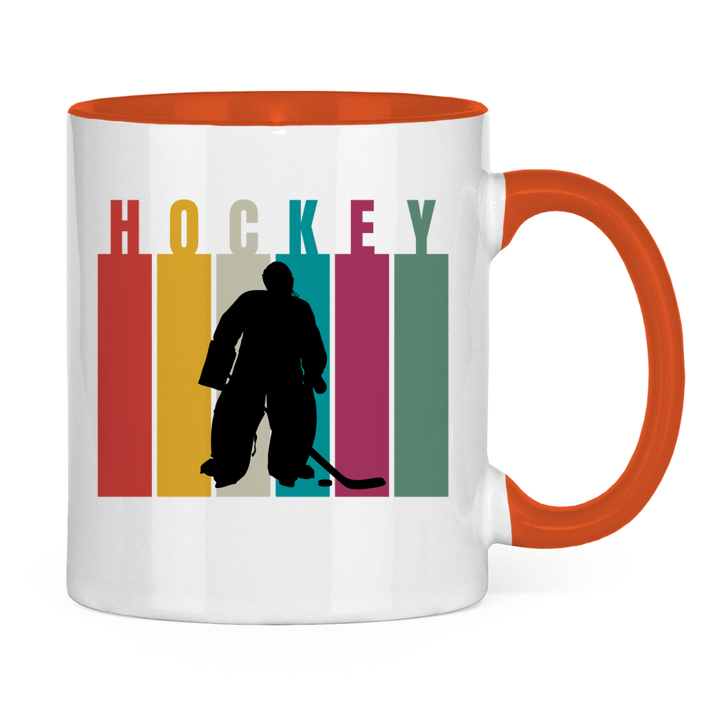 Tasse zweifarbig COLOURFUL HOCKEY GOALIE