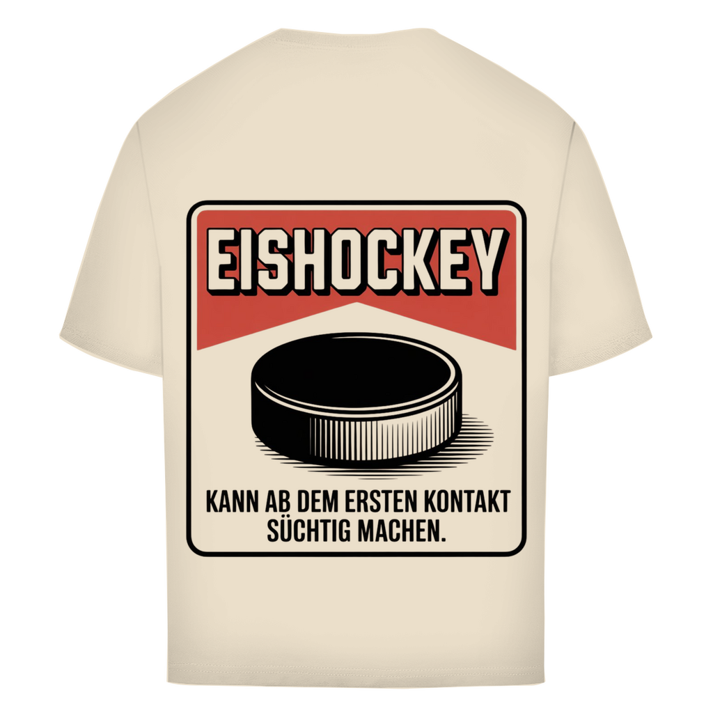 Oversize T-Shirt EISHOCKEY ZIGARETTENSCHACHTEL (back)