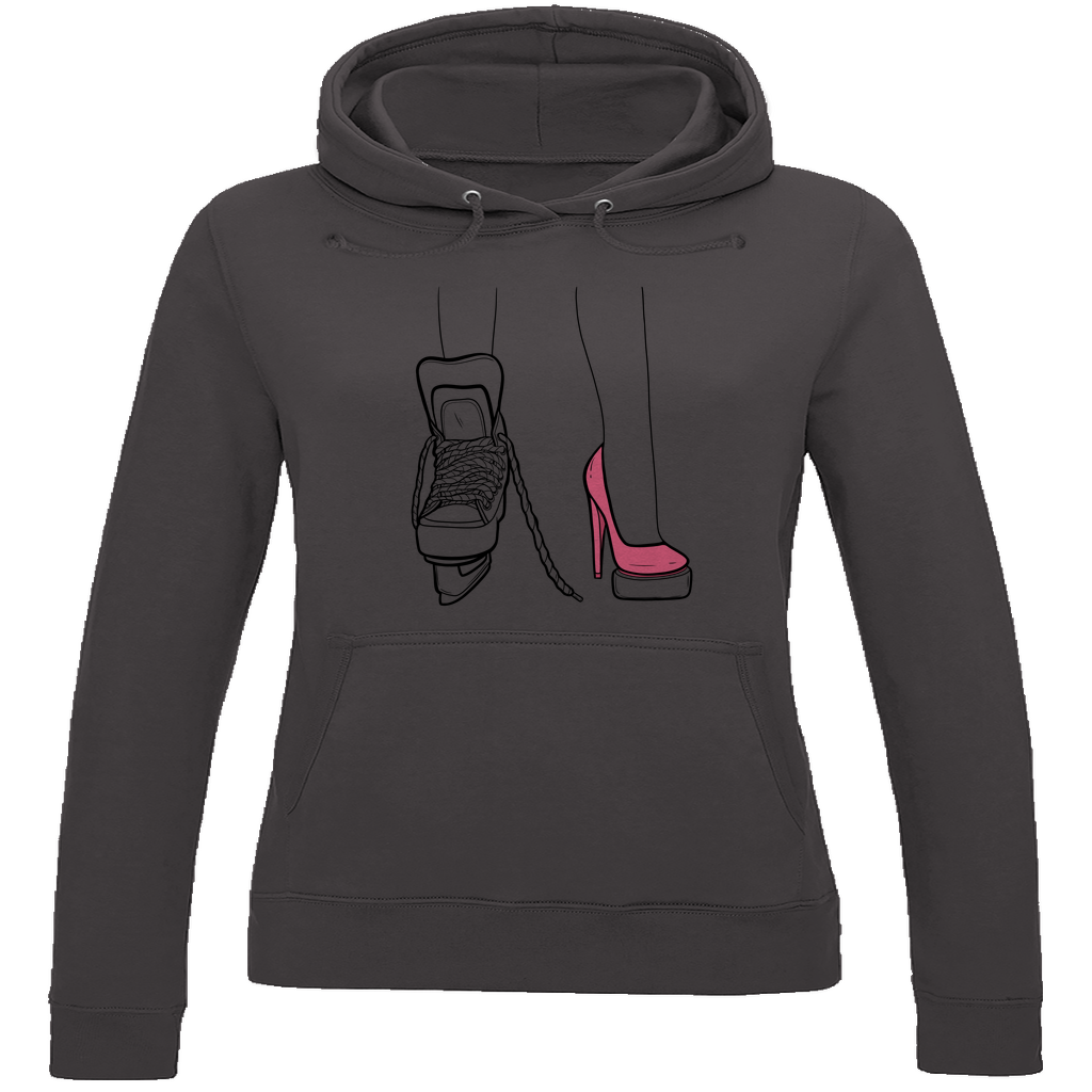 Ladies Hoodie SKATES & HEELS