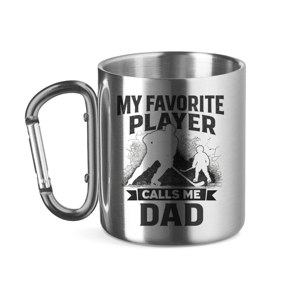 Edelstahltasse HOCKEYDAD FAVORITE PLAYER