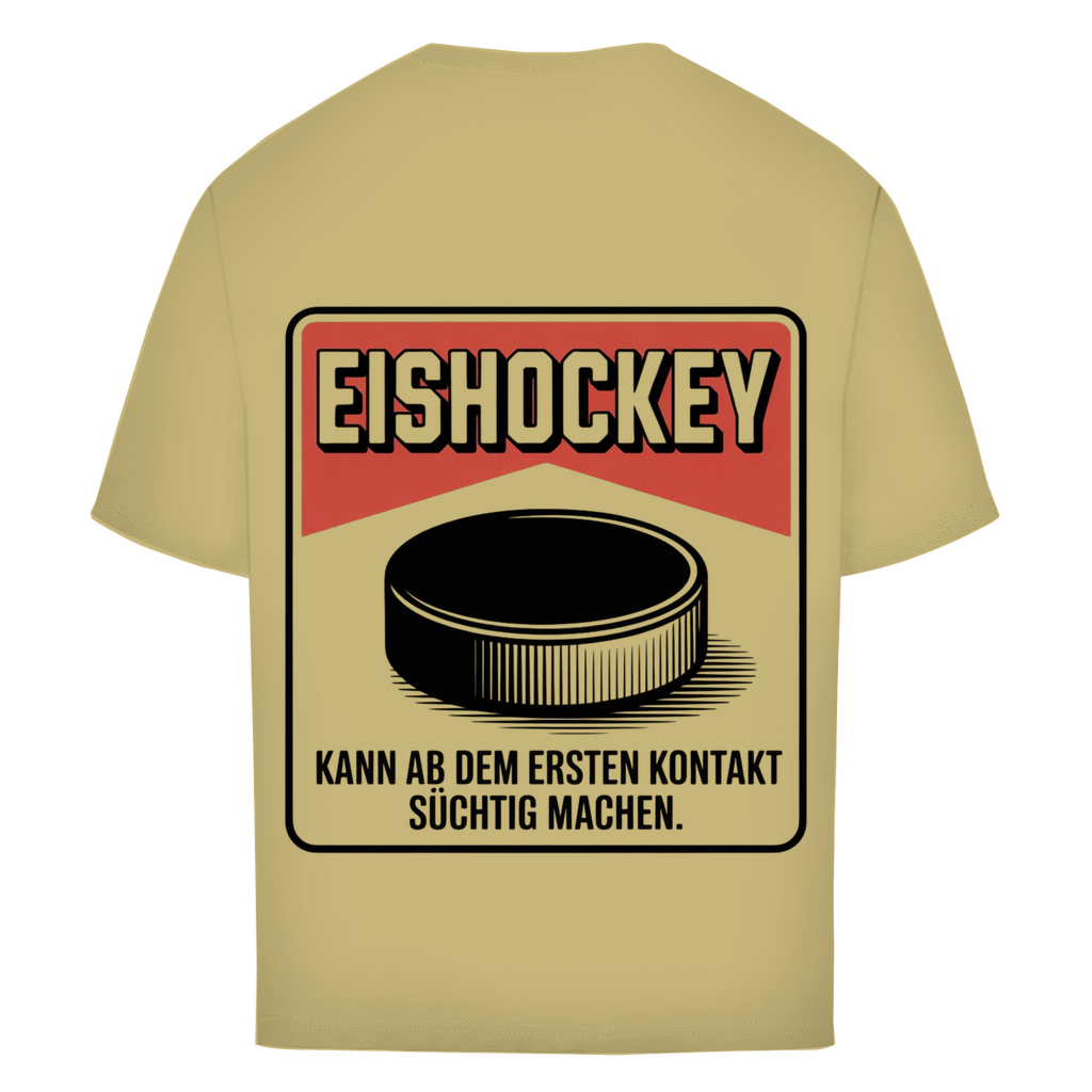 Oversize T-Shirt EISHOCKEY ZIGARETTENSCHACHTEL (back)