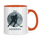Tasse zweifarbig STERNZEICHEN AQUARIUS / WASSERMANN