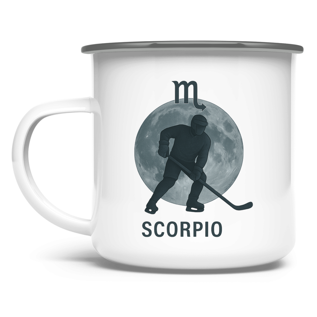 Emaille Tasse STERNZEICHEN SCORPIO / SKORPION
