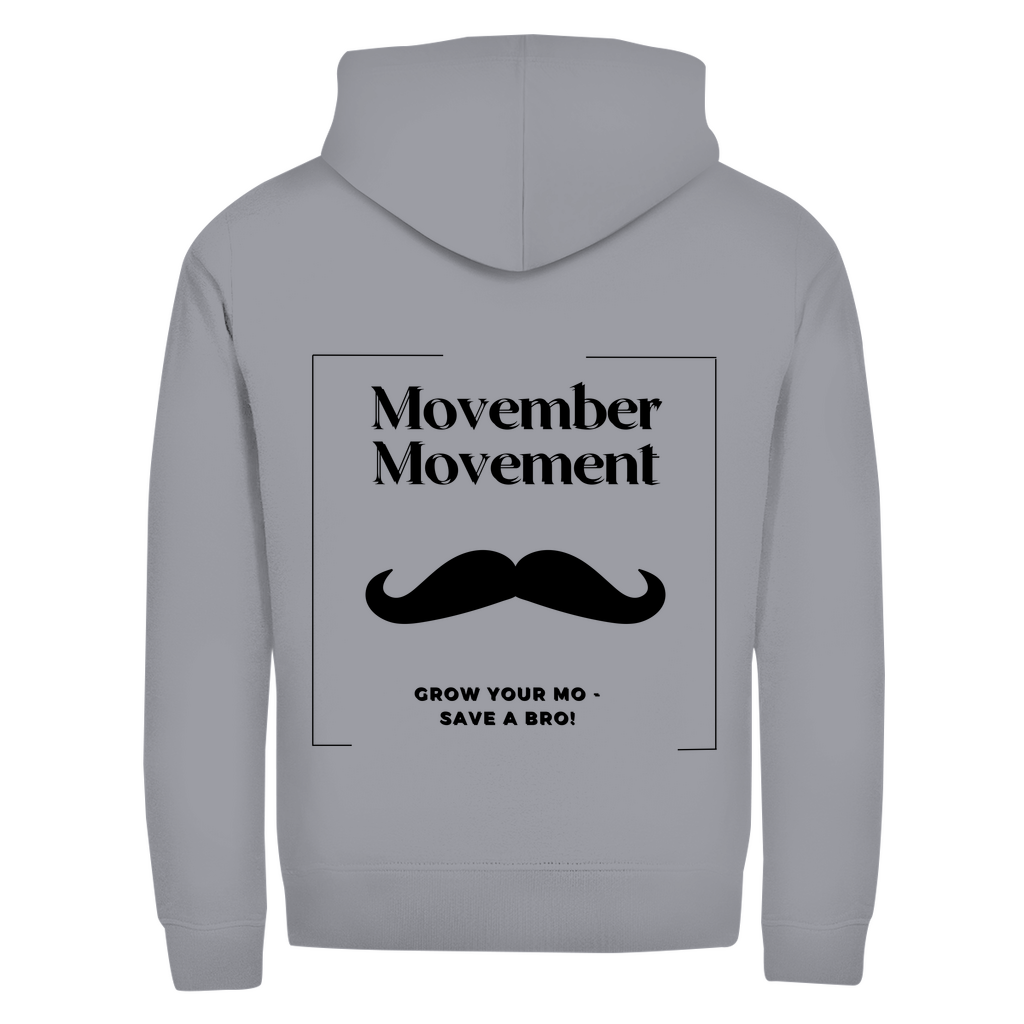 Unisex Zipper MOVEMBER MOVEMENT (front&back)