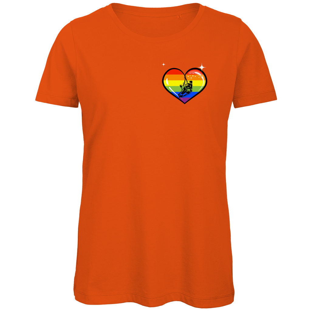Ladies T-Shirt RAINBOW SKATE HEART