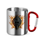 Edelstahltasse BURNING MASK