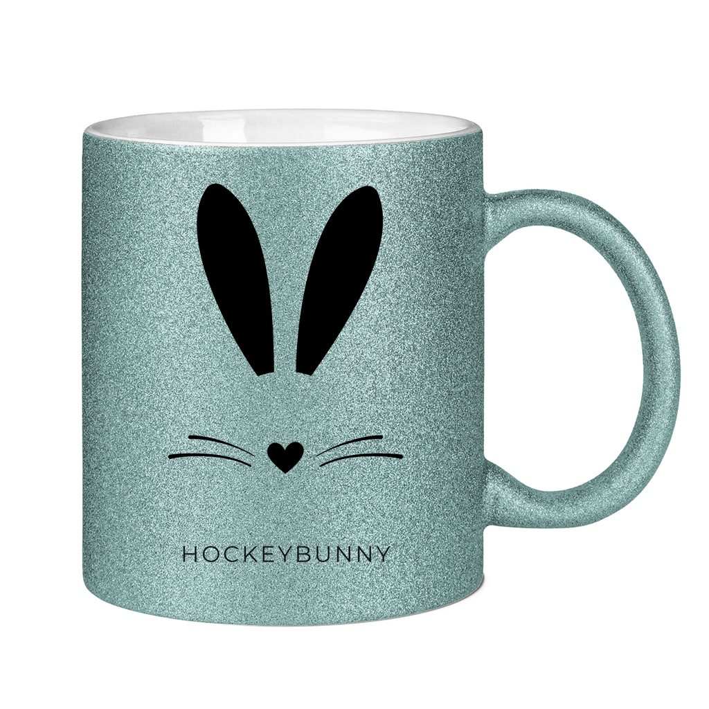 Glitzertasse HOCKEYBUNNY