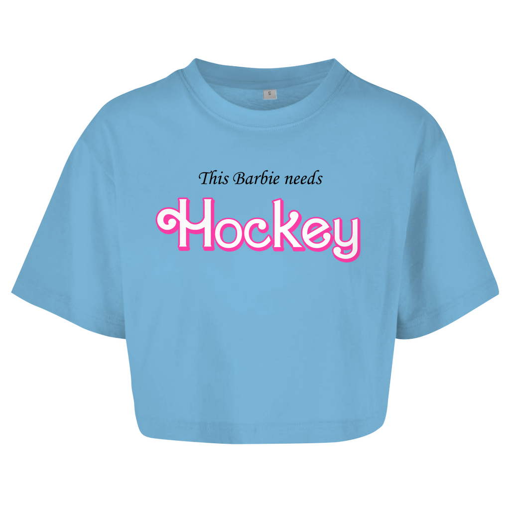 Ladies Crop Top BARBIE NEEDS HOCKEY
