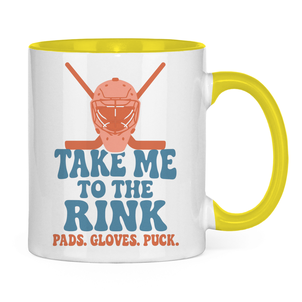 Tasse zweifarbig TAKE ME TO THE RINK GOALIE