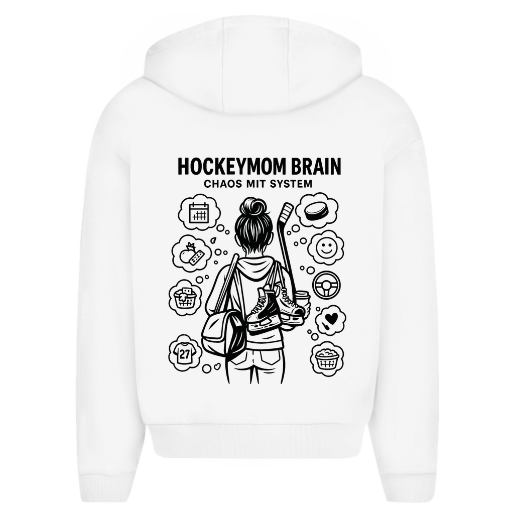 Oversize Zipper HOCKEYMOM BRAIN (front&back)