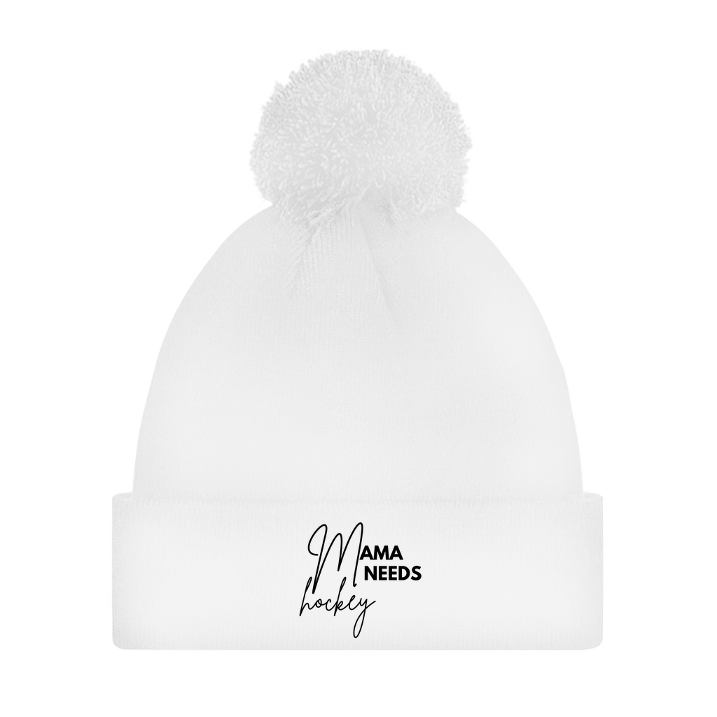 Bommelmütze MAMA NEEDS HOCKEY