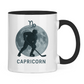 Tasse zweifarbig STERNZEICHEN CAPRICORN / STEINBOCK