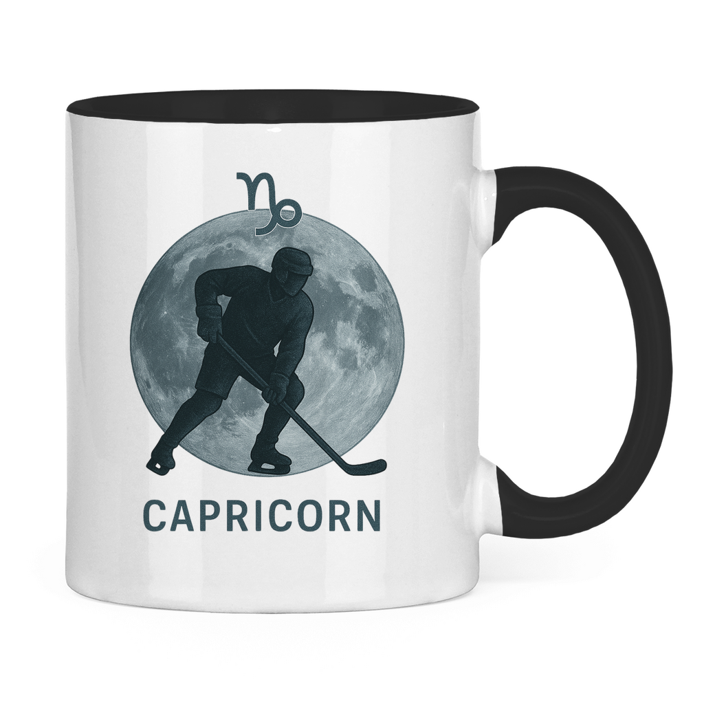 Tasse zweifarbig STERNZEICHEN CAPRICORN / STEINBOCK